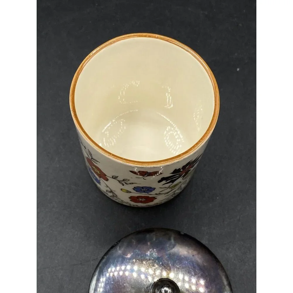 Pagoda Sandland Hanley Staffordshire Lidded Jam England No Spoon